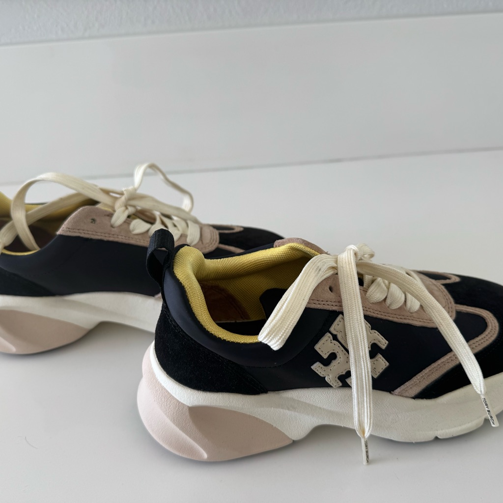 Tory Burch Black And Cream Women's Sneakers